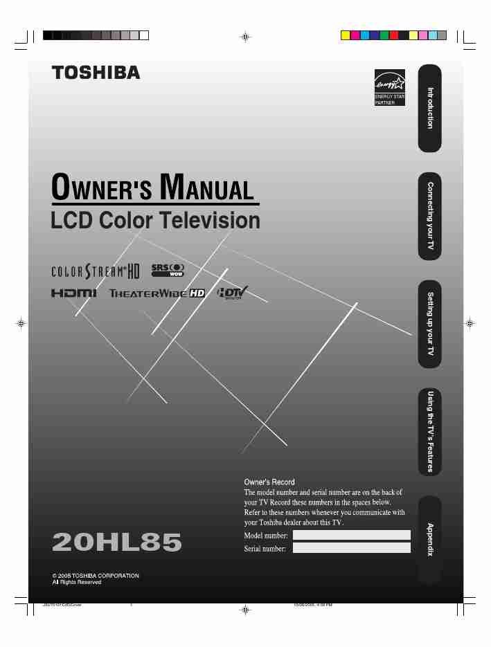 Toshiba Flat Panel Television 20HL85-page_pdf
